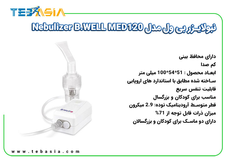 نبولایزر بی ول Nebulizer B.WELL MED120