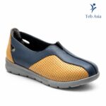 کفش طبی لنیا تبریز چرم طبیعی، زیره PU سبک مناسب کمردرد، خارپاشنه طب آسیا